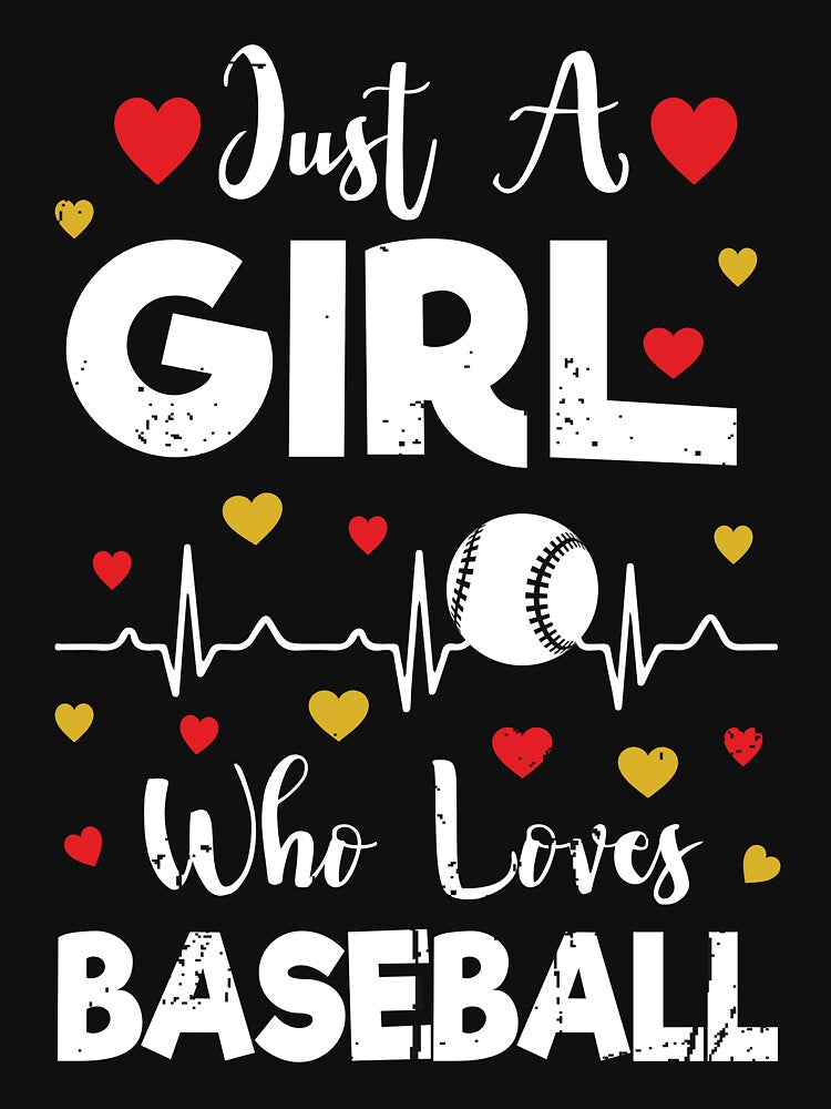 Just a Girl who Loves Baseball - Baseball Player Lover by Adexyl