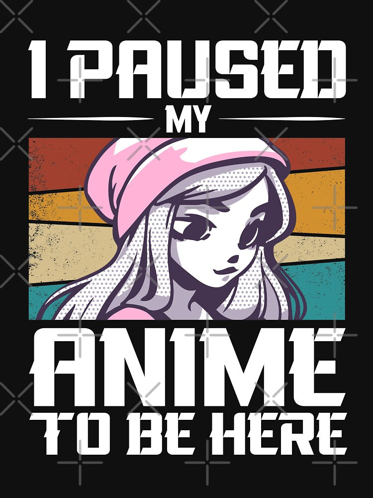 Funny Anime Gym Quote I Paused My Anime To Be Here by thecooltable