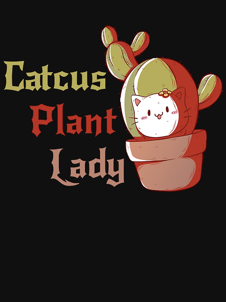 Catcus Plant Lady - Cactus Cat Plant Garden Hipster Kitty by BobaAndBearSvg