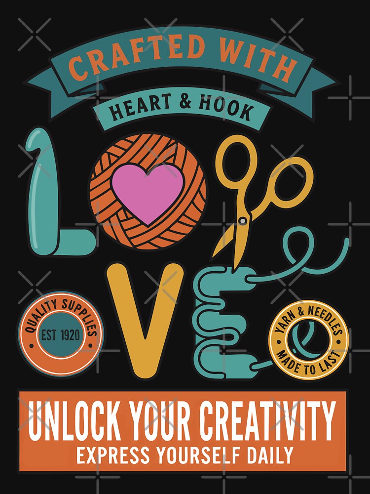 Crocheting Crafted With Heart And Hook Love by LuminOrb