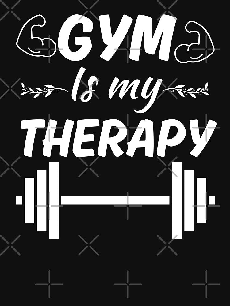 Gym is my therapy, funny gym rat or gym freaks squad, workout club by NBSStore