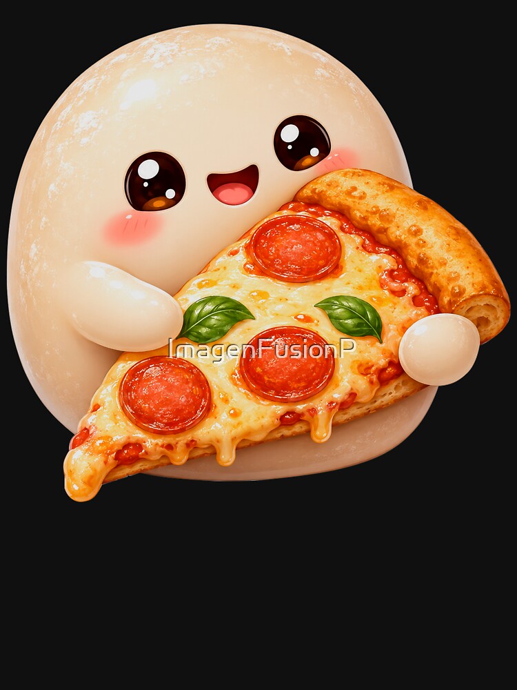 Cute Pizza Mochi Foodie Friend by ImagenFusionP