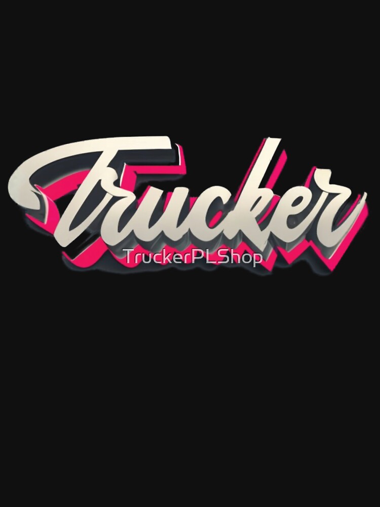 Cute Pink Trucker Lady by TruckerPLShop