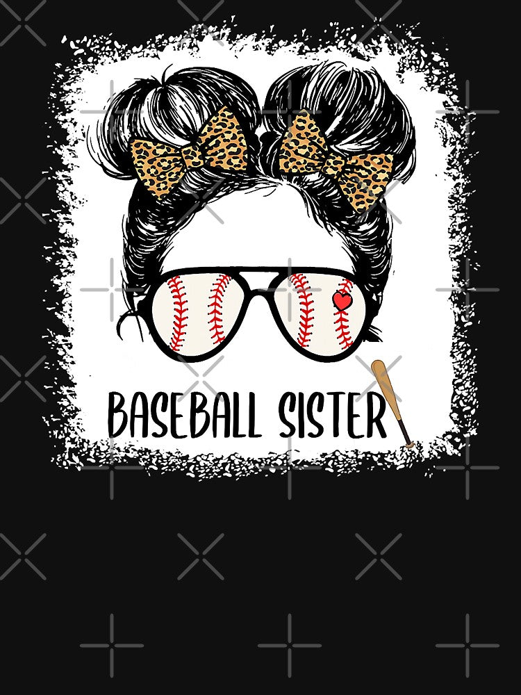 Baseball Sister Bleached Messy Bun by MichelSorour