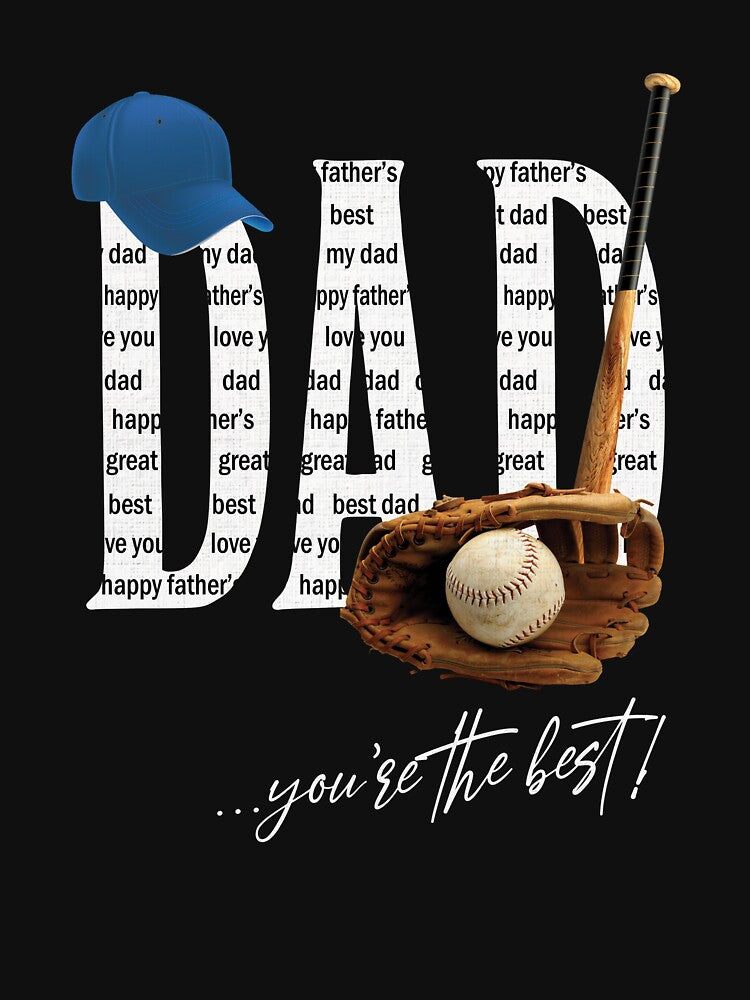 Dad Best Baseball Player by AdventArt