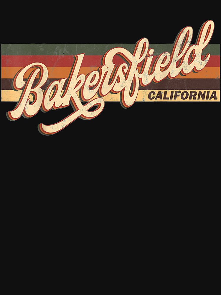 Vintage 80s 70s Bakersfield Retro Bakersfield California by sariyahharry
