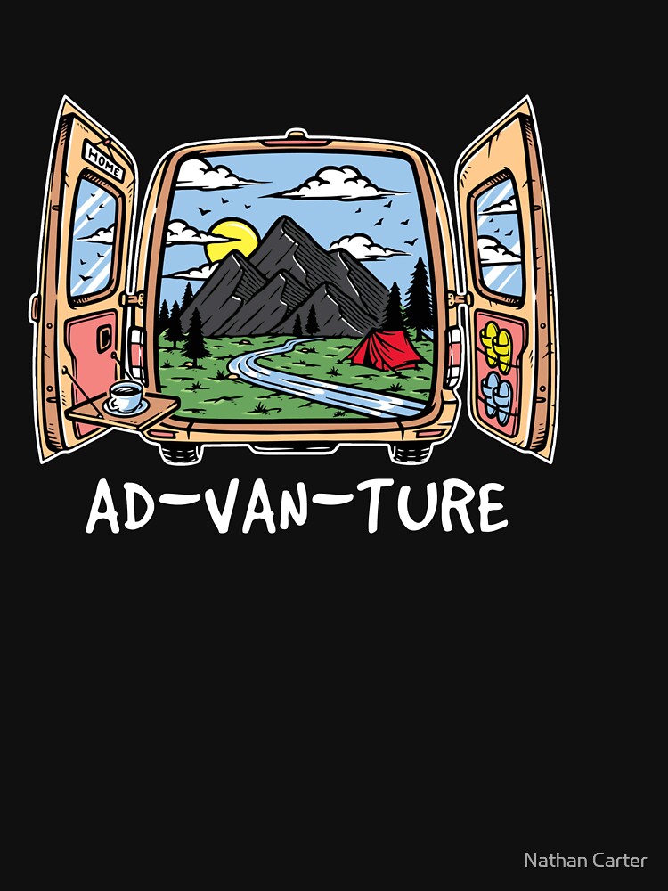 Advanture Van Life T Shirt - Mountain Nature Road Trip T-Shirt - Adventure Camping Shirt for Camper RV - Nature Lover Apparel - Nomad Shirt by CatchUriDesigns