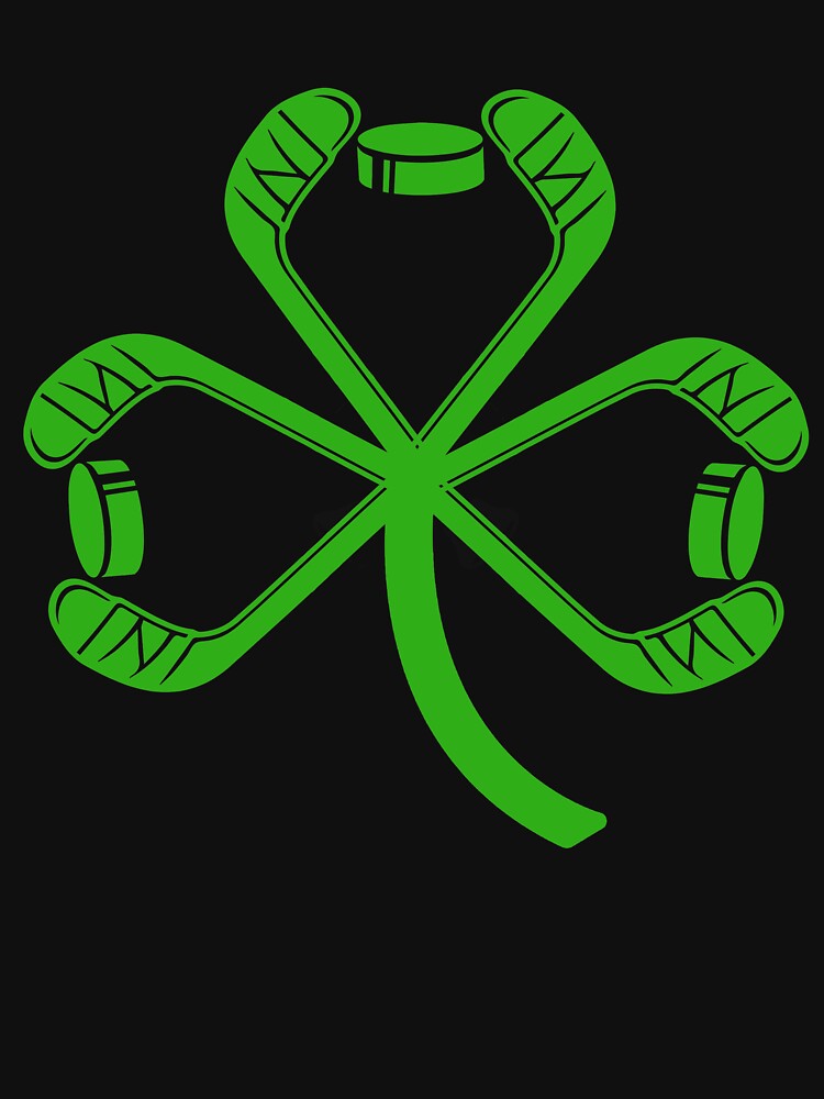 St Patrick's Day Ice Hockey Shamrock by VannaShanha