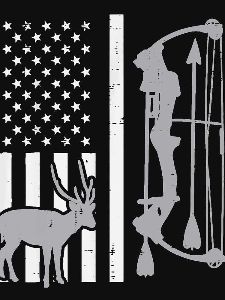 White Flag Deer Compound Bow Hunting Patriot Hunt Dad Archer by ScottSlade