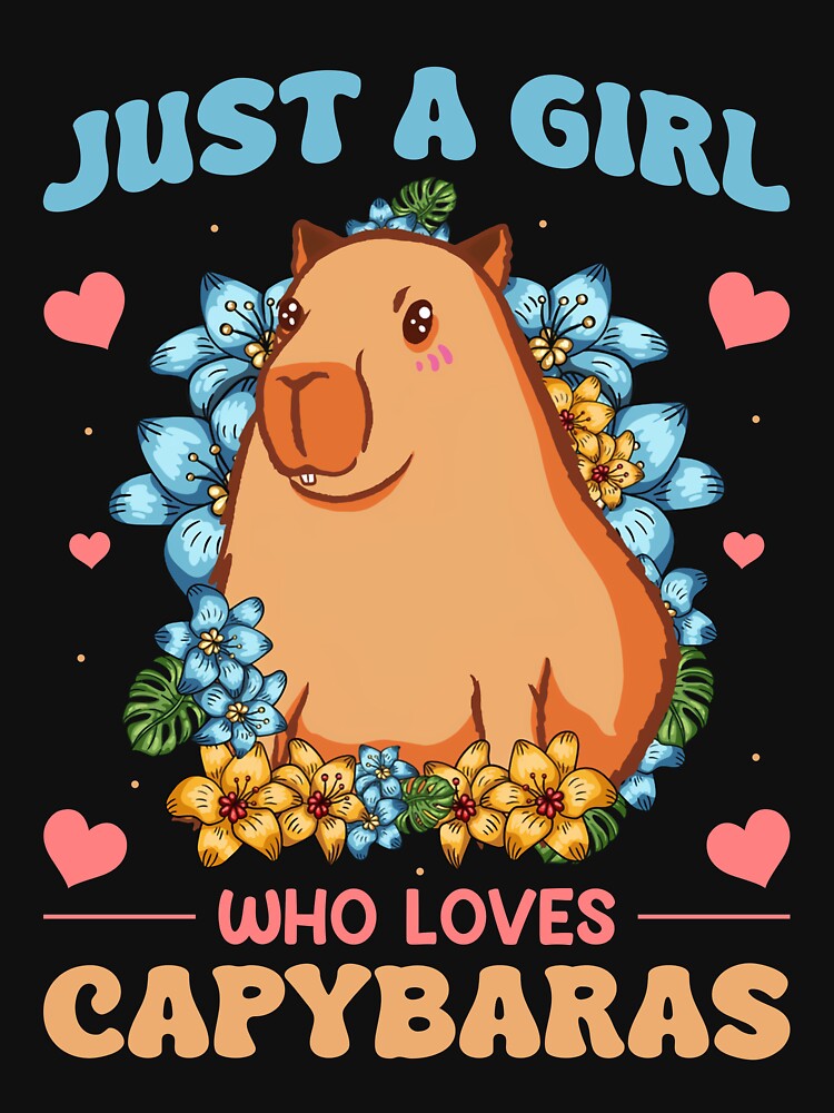 Just A Girl Who Loves Capybaras For Men, For Women, Humorous Gifts For Capybara Lover by thirumalaisam