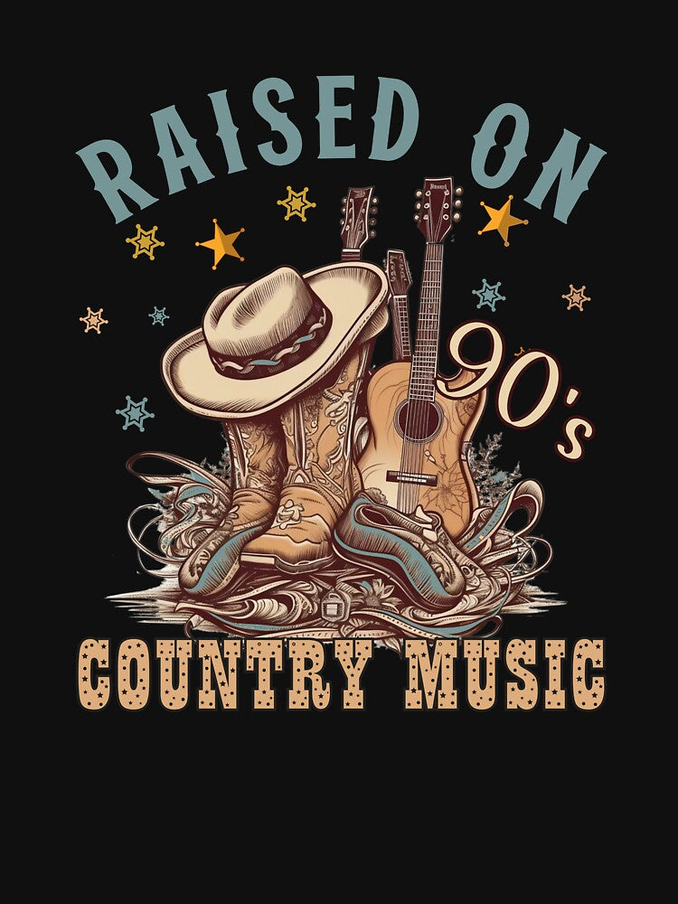 Raised On 90's Country Music Vintage by onthemovedesign