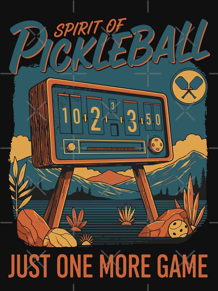 Pickleball Spirit Of Pickleball One More Game by LuminOrb