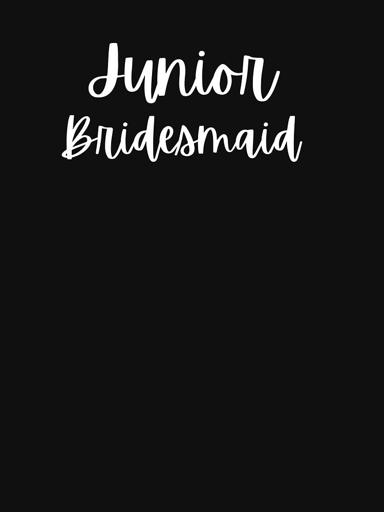 Junior Bridesmaid White Script by joysandone