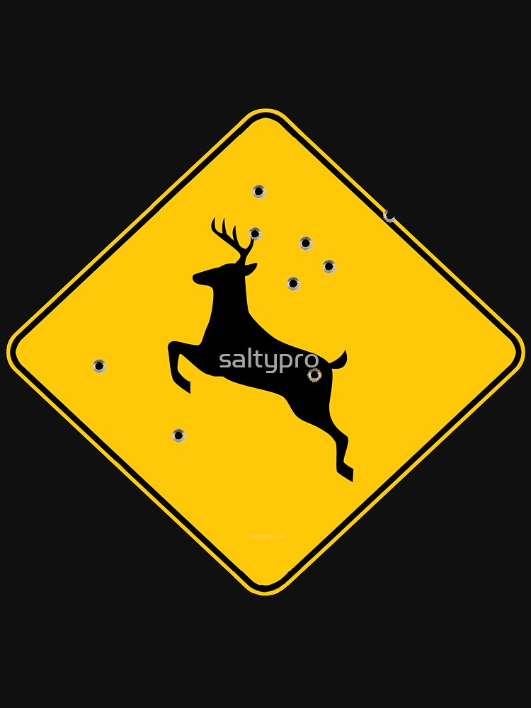 Deer crossing sign 2 by Saltypro