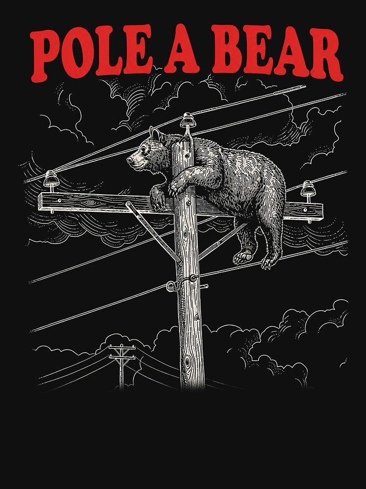 Pole-a-Bear Power Line Pun by KireVeronica