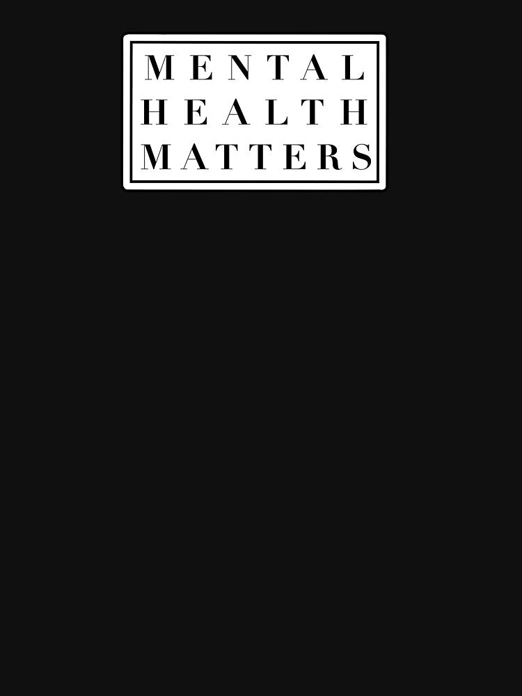 Mental health matters typed design by Lia Moran