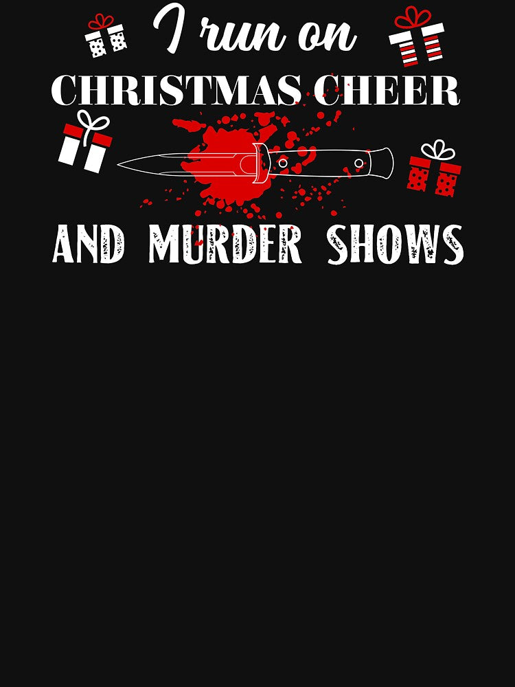 Christmas Cheer Murder Shows True Crime Obsessed print by jakehughes2015
