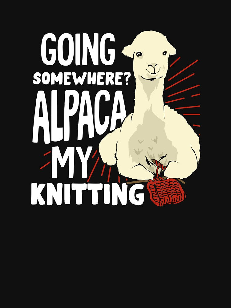 Funny Knitting Lover Alpaca Knitter Gift by Marcid95