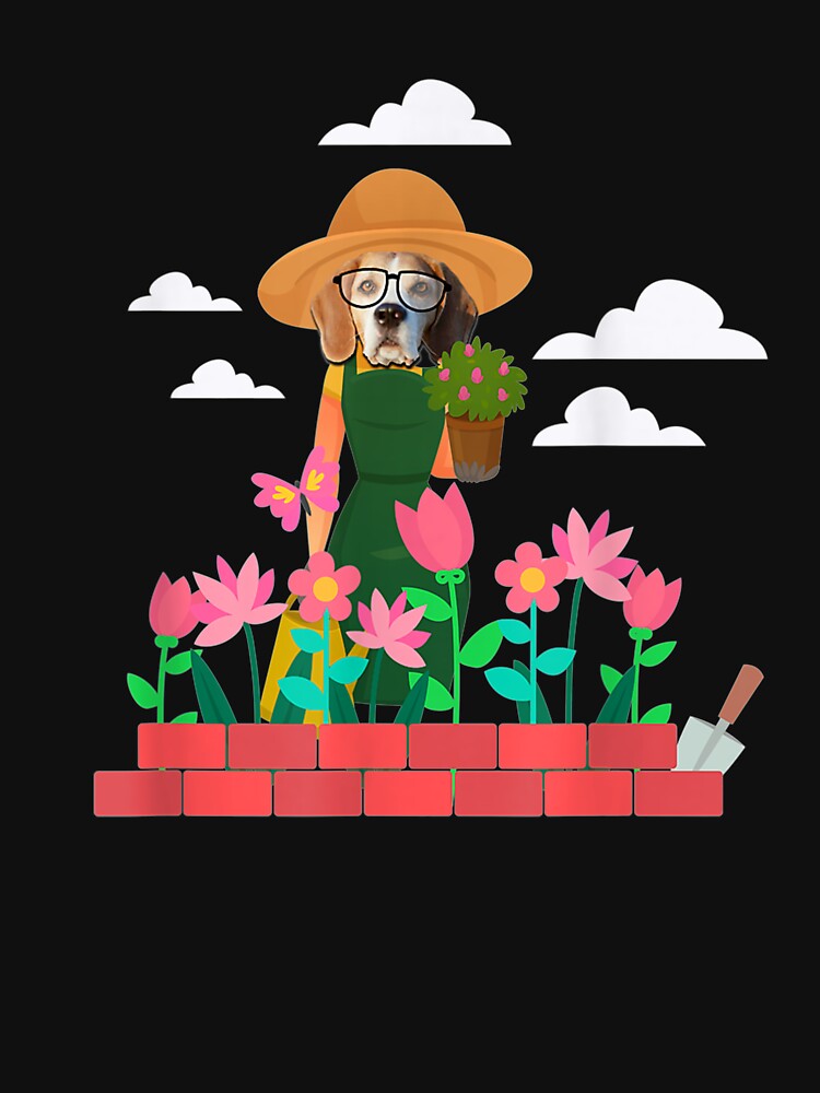 Dog Gardener Florist Gardening Funny Dog Planter by laurader