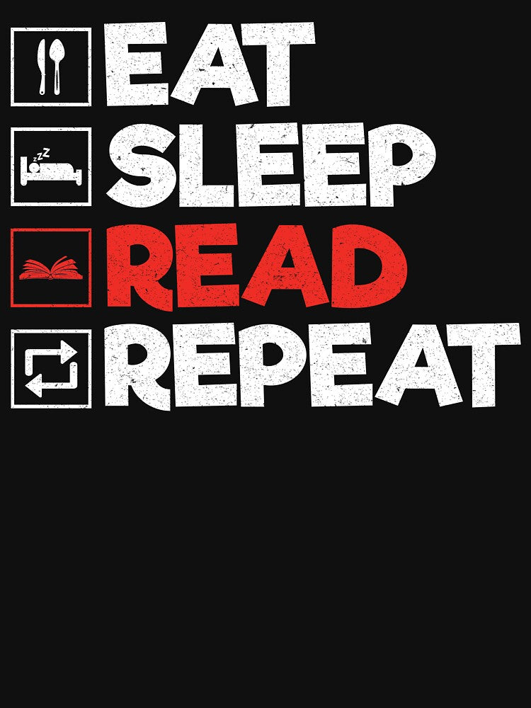 Eat Sleep Read Repeat: Funny Book Reader Book Lover by Adexyl