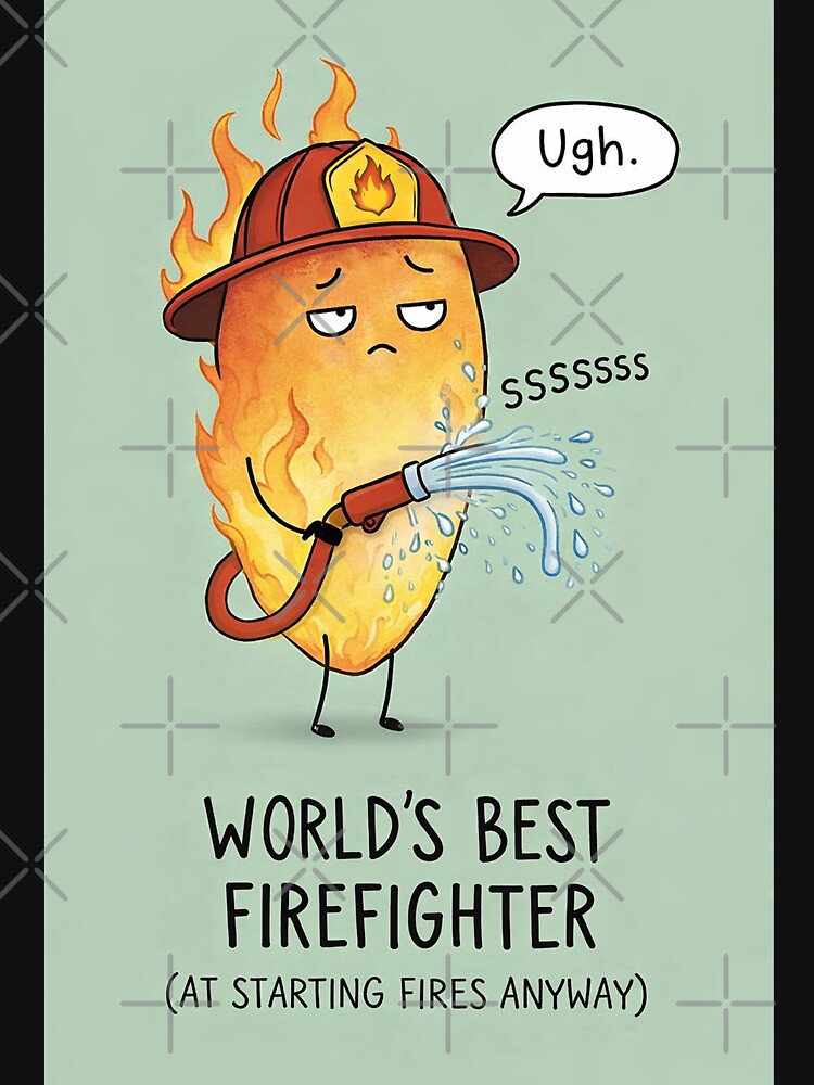 World's Best Firefighter at Starting Fires with Hose Mishap Humor by Aryabek