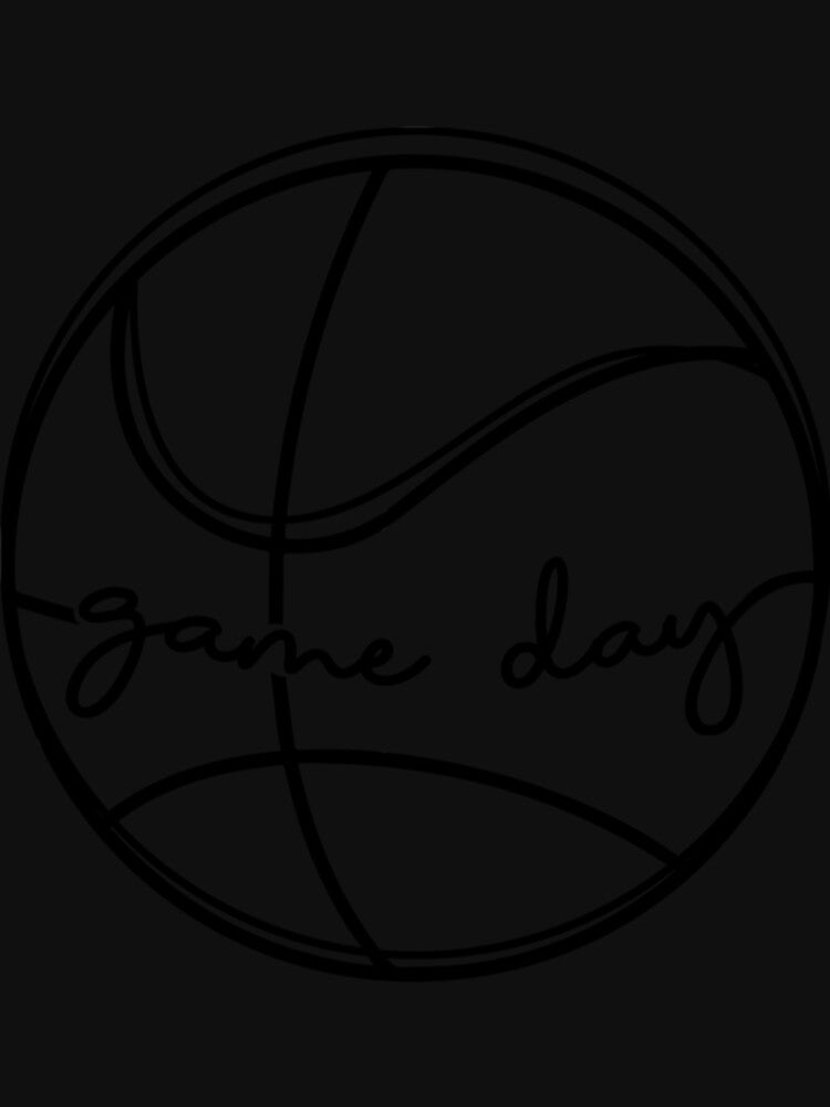Basketball Game Day Classic T-Shirt by gertieemeliame