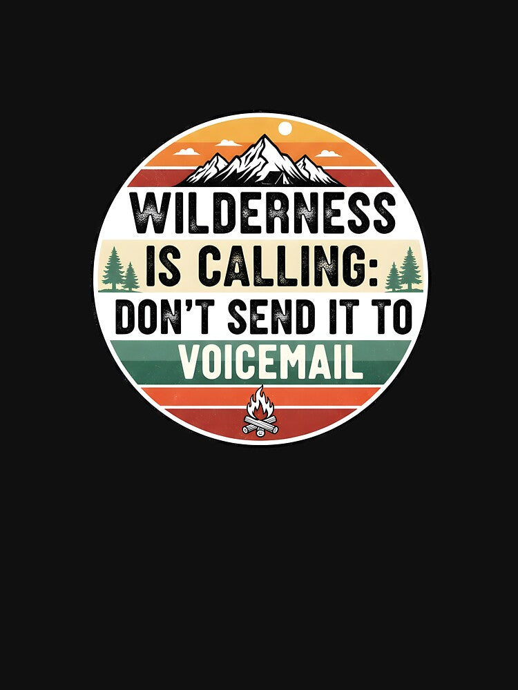Vintage Camping Retro Badge Logo | Slab Serif Outdoor Adventure Graphic T-Shirt | Distressed Travel Poster Aesthetic | Mountains Are Calling Quote by mantra2023
