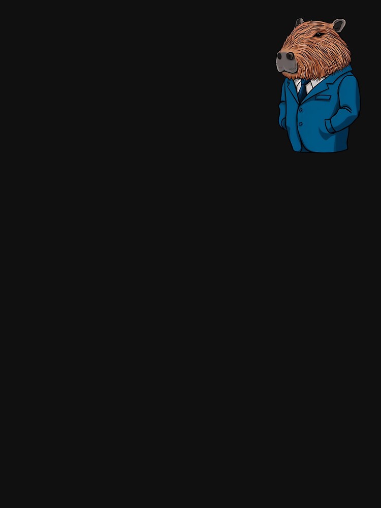 Cute Capybara In Suit - Funny Businessman by canvadreamer444