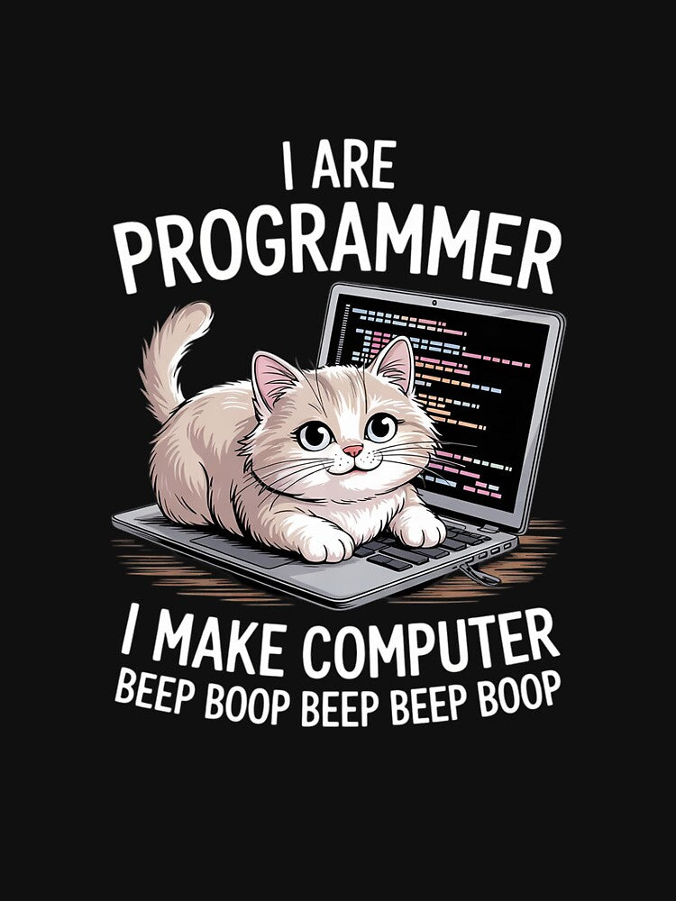 I Are Programmer I Make Computer Beep Boop Cute Cat by DigitaldeligArt