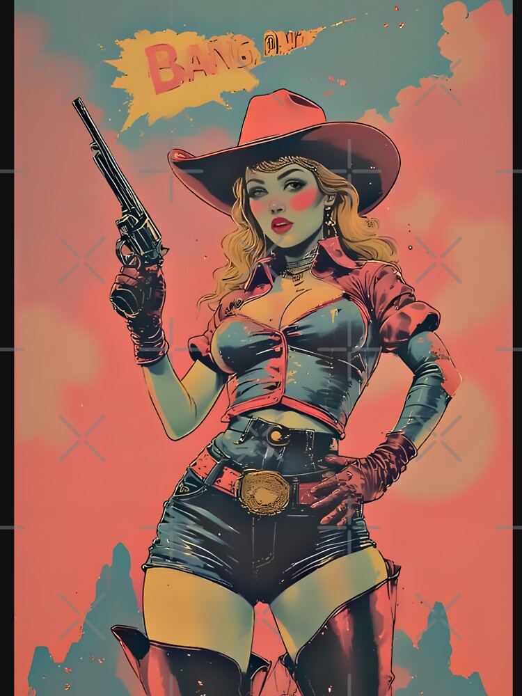 Bold Western Pop-Up – Retro Americana Style by Neer arts