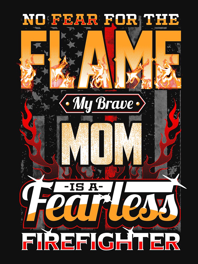 Mom Firefighter American Flag by Delightfully Cynical
