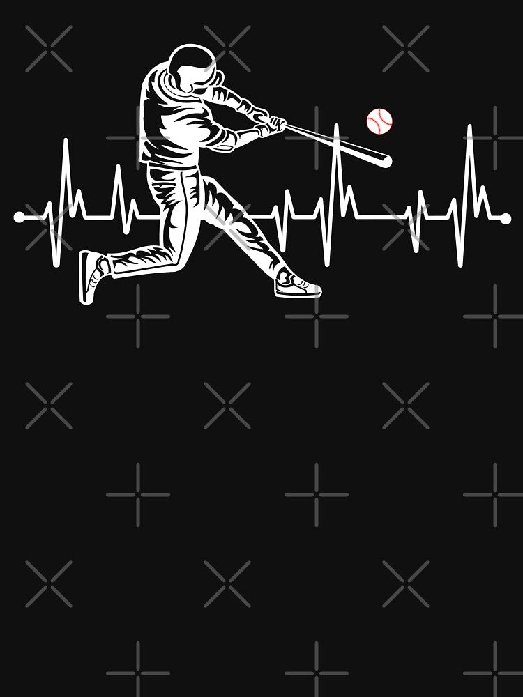 Baseball Heartbeat Pulse - Funny Baseball by cool-merch