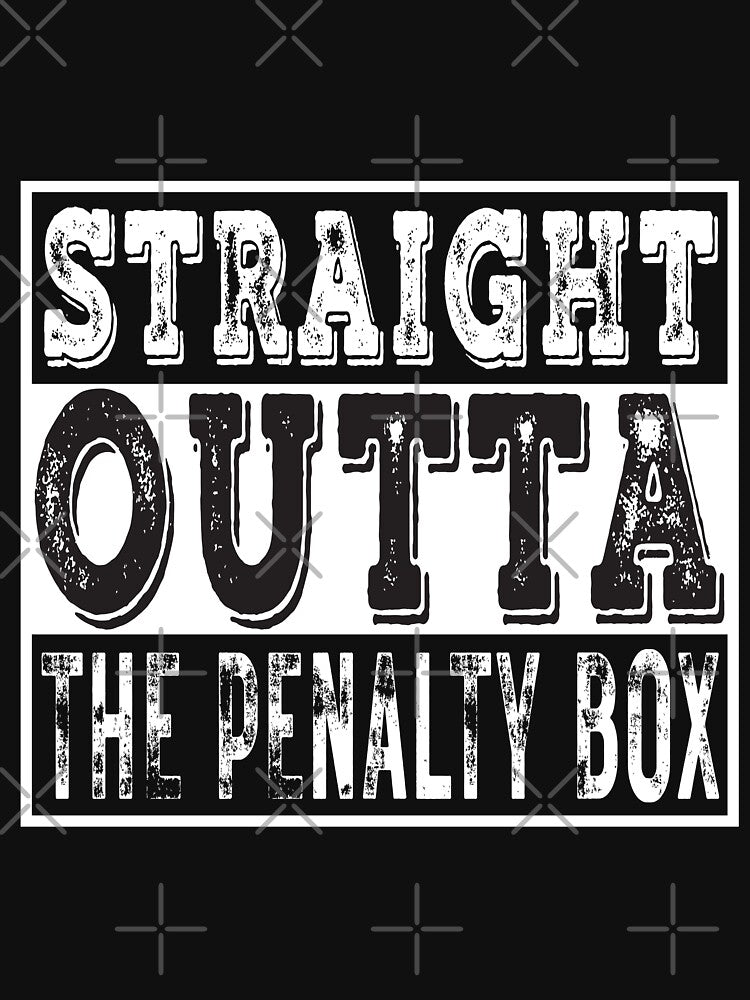 Straight Outta the Penalty Box , Hockey Lover Shirt, Funny Hockey Shirt, Gifts for Him,Cute Hockey Shirt Hockey Gift by plussorn