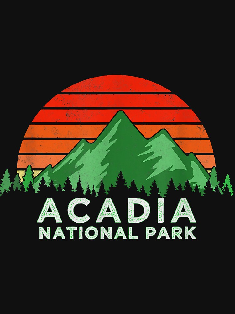 Retro Vintage Acadia National Park Souvenir by GracielaSimms