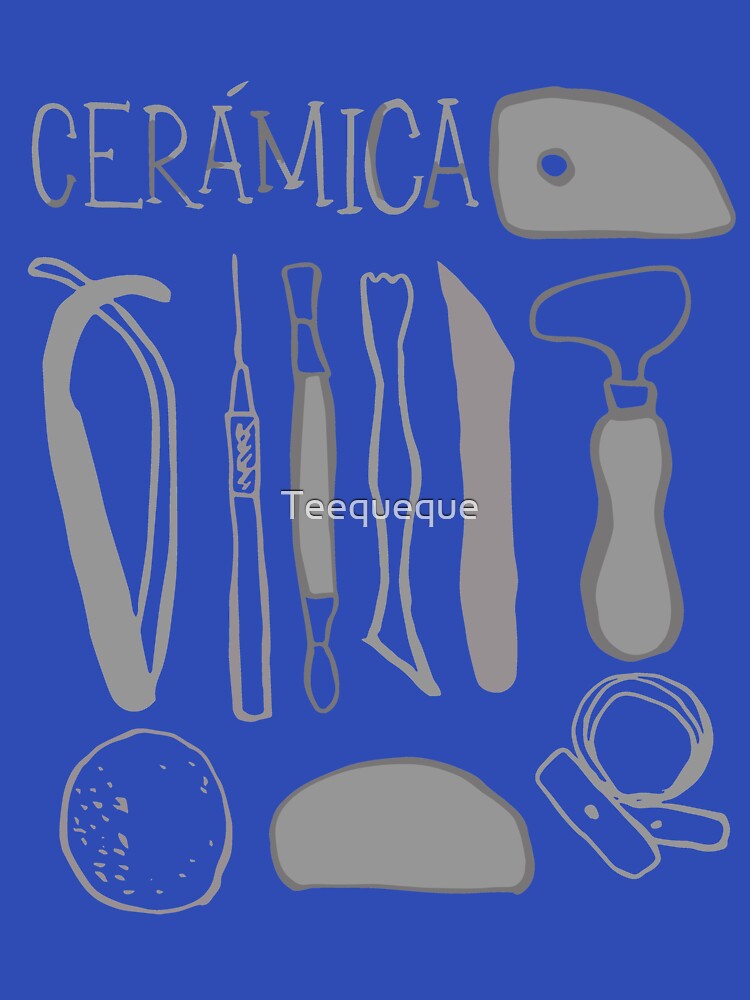 Ceramic Pottery Tools in Spanish T shirts by Teequeque