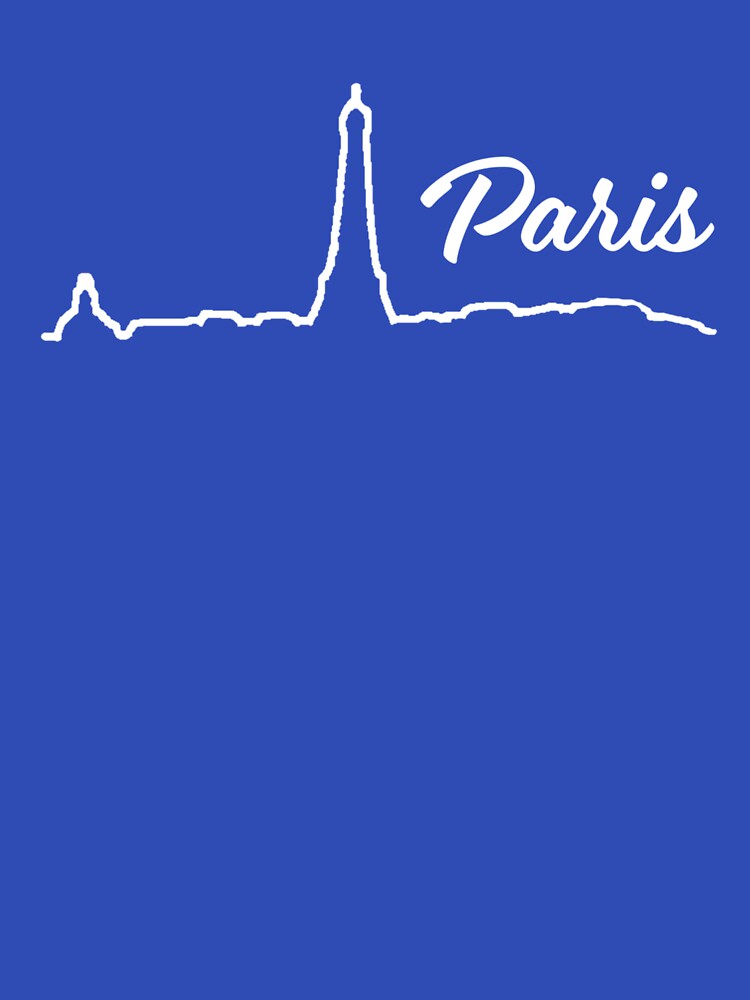 Paris Skyline Minimalist Line Art by donwillisjrart
