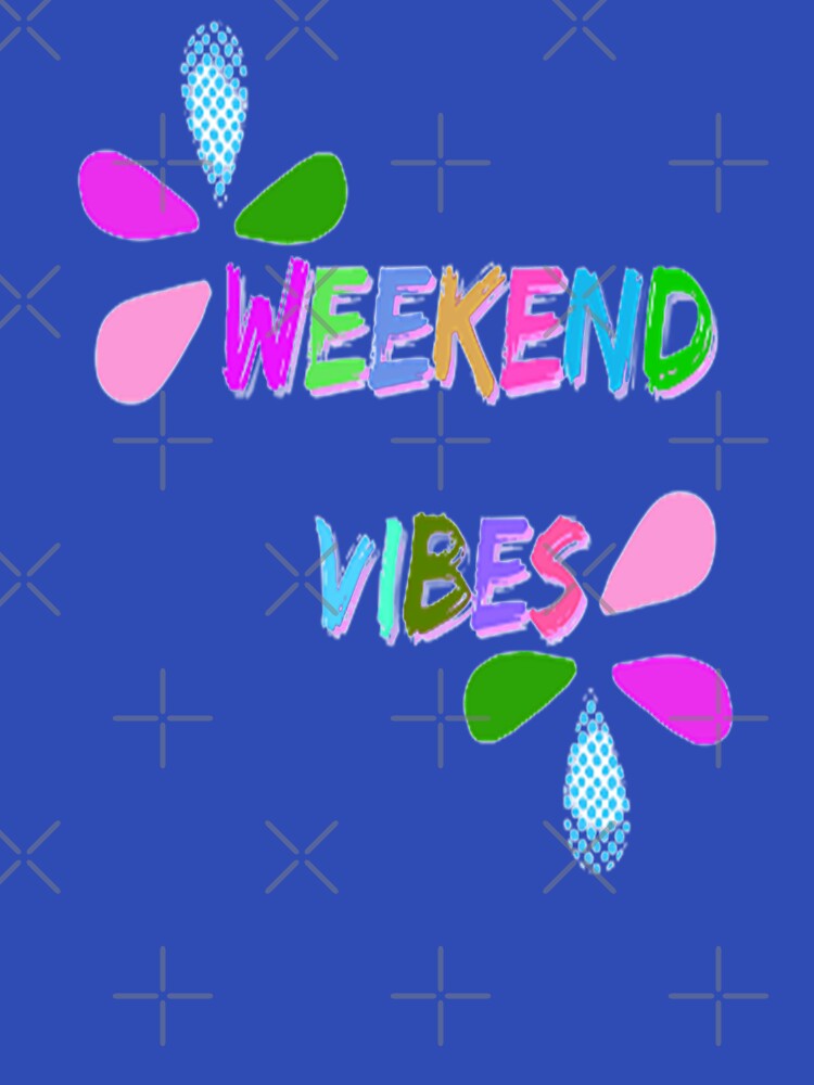Weekend Vibes, NR 3, Words, Illustration Abstracto, Motivational Quotes by Adri Barnard