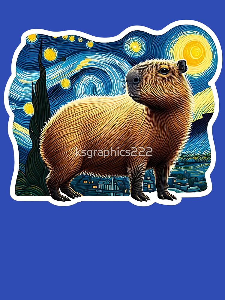 Capybara Art #46 | Capybara Lovers by ksgraphics222