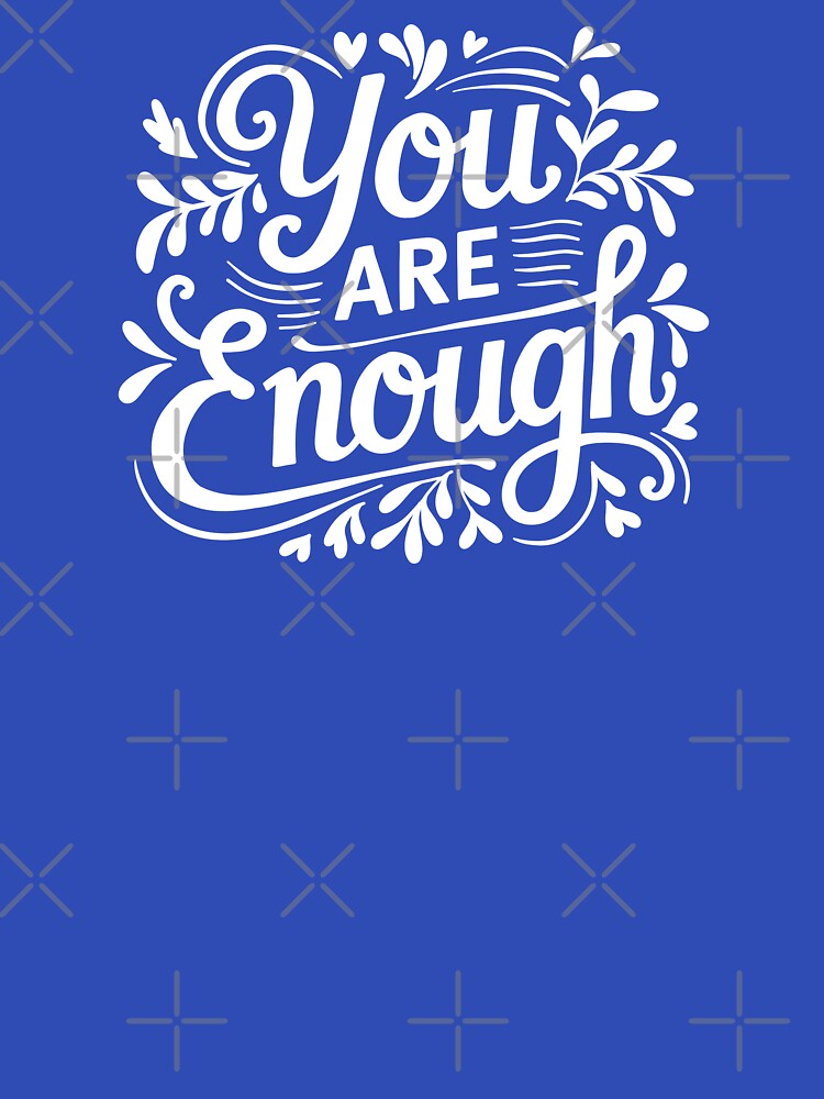 Copy of You Are Enough in Pink and White by Fern and Quill