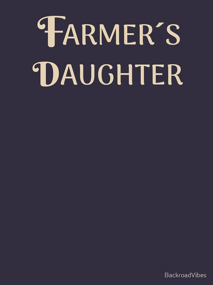 Farmer's Daughter Western Boho Aesthetic Design by BackroadVibes