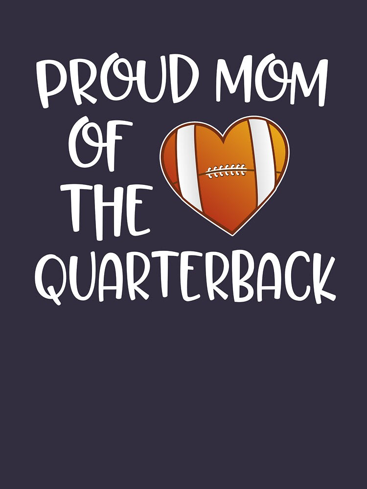 Proud Mom Of The Quarterback Gift For Football Mother by MommyMakesGifts