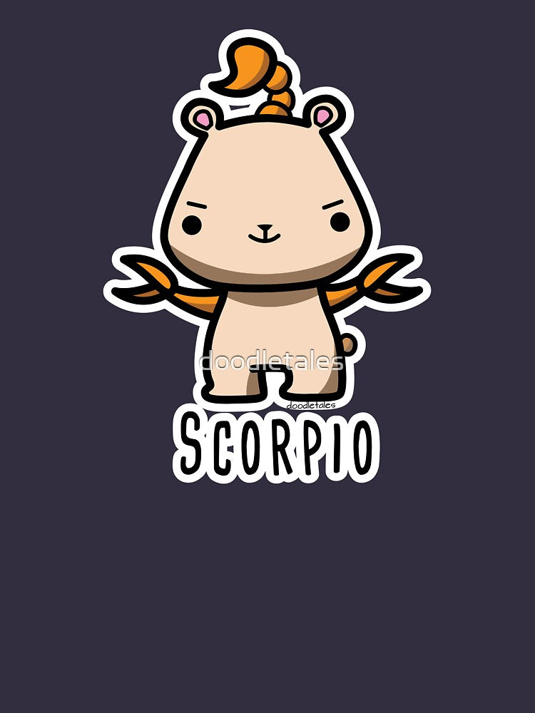 Scorpio zodiac teddy bear T-shirt by doodletales