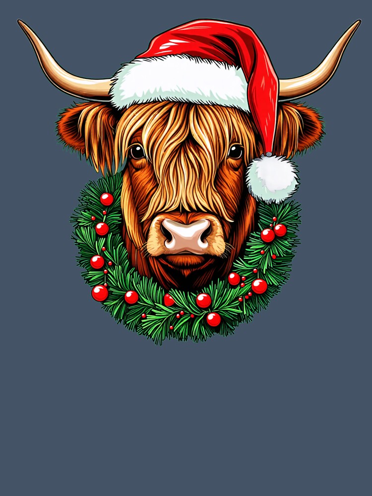 Christmas Highland Cow by wreckssy