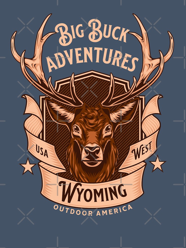 Vintage Deer Hunting Wyoming by CattlettArt