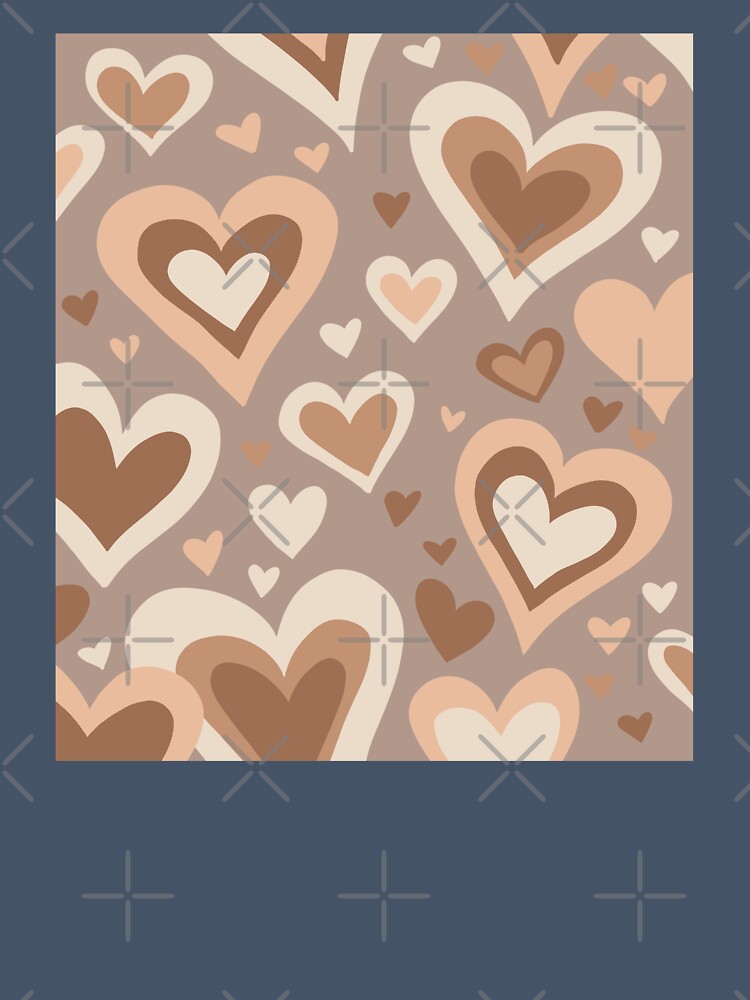 Neutral Tone Heart Pattern by PepperLime