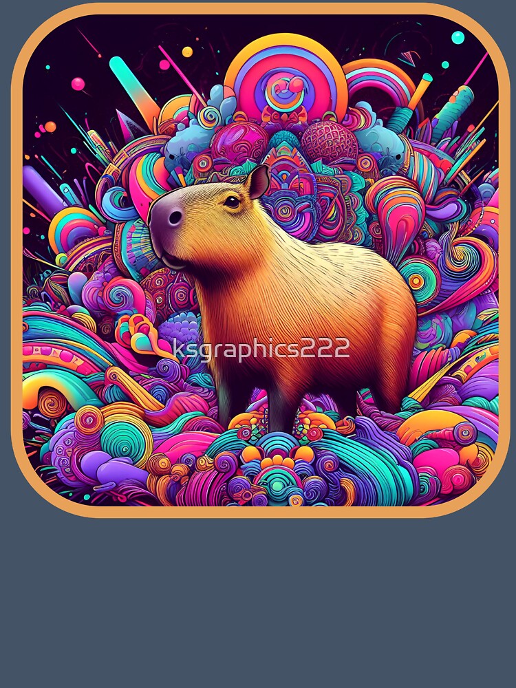 Capybara Art #15 | Capybara Lovers by ksgraphics222