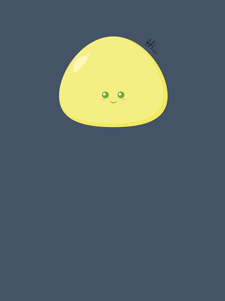 Cute Yellow Mochi Saying Hi-Kawaii Japanese Mochi Lover by maamonshe