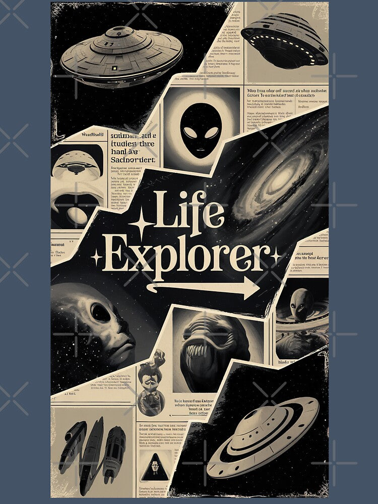 Life Explorer Vintage Astrology Nerd Gift Astrologist Art Gift by Back2Collage