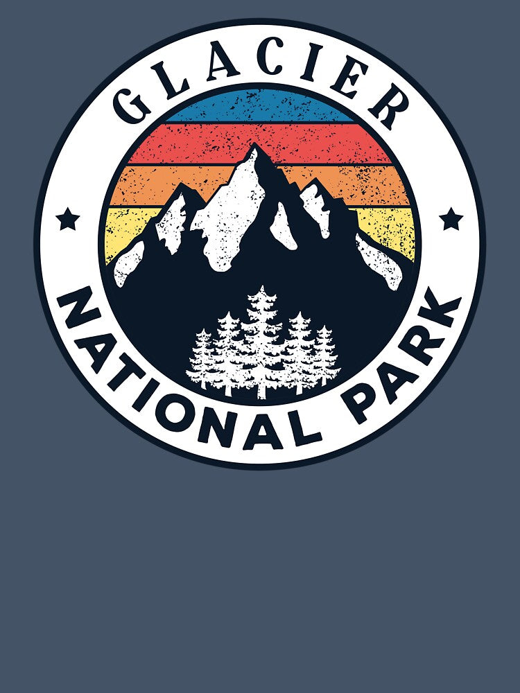 Glacier National Park-Vintage by Road-tees