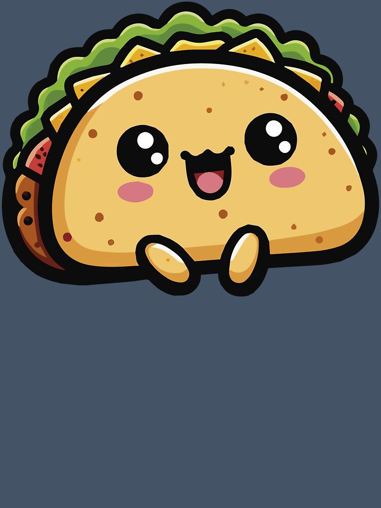 Cute Kawaii Chibi Tacos - 2 by Karma Design